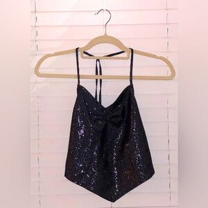 BLACK SPARKLY SHIRT✨